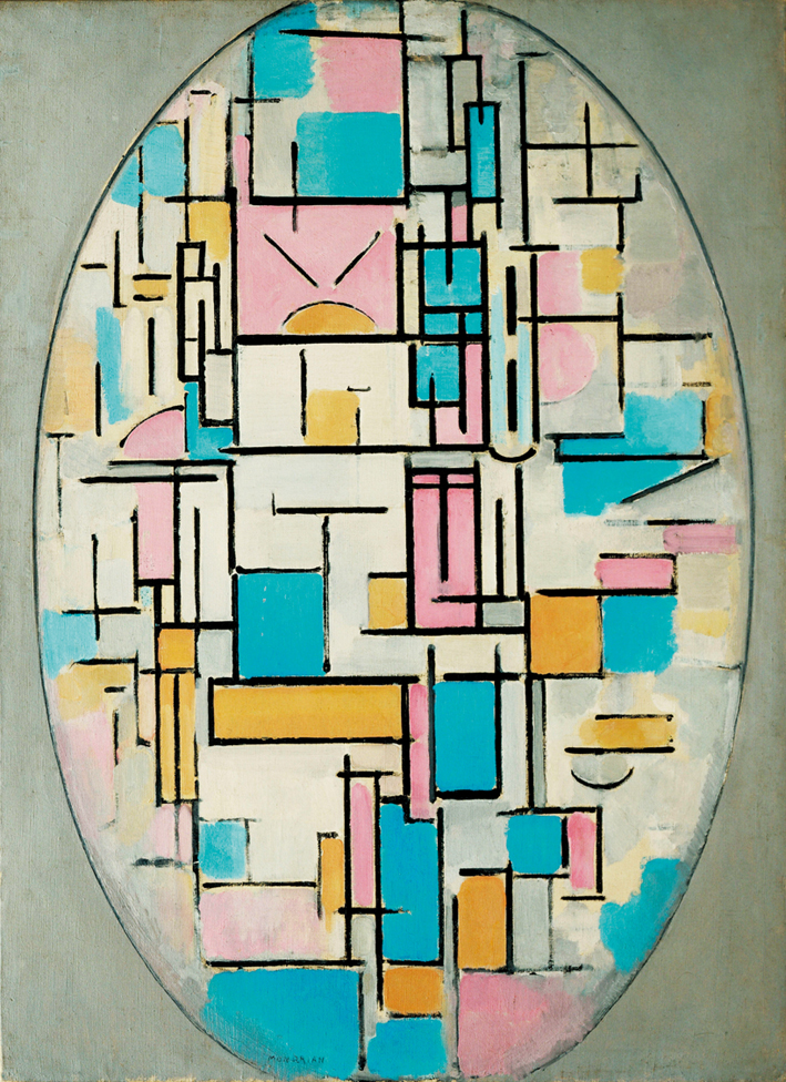 皮特·蒙德里安 Piet Mondrian ——椭圆中的色彩构成